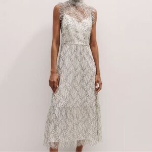 Elegant White Lace Dress